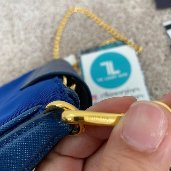 BNWT Authentic Prada Nylon Tessuto Chain Crossbody - Picture 7 of 7